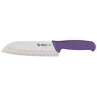 Noże kuchenne - Nóż Santoku Sanelli Ambrogio Supra, ostrze granton, 18 cm, fioletowy - miniaturka - grafika 1