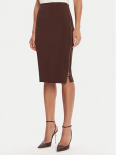Rinascimento Spódnica ołówkowa CFC0125230003 Brązowy Slim Fit - Spódnice - miniaturka - grafika 1