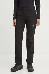 Mammut spodnie sportowe Runbold Winter damskie kolor czarny proste medium waist 1021.01390 - Spodnie damskie - miniaturka - grafika 1