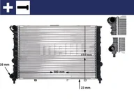 Układ chłodzenia - akcesoria - Chłodnica, układ chłodzenia silnika Mahle CR 521 000S - miniaturka - grafika 1