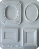 Akcesoria rzeźbiarskie - Forma do odlewów gipsu, ramki z tylną ścianką, 4 elementy - miniaturka - grafika 1