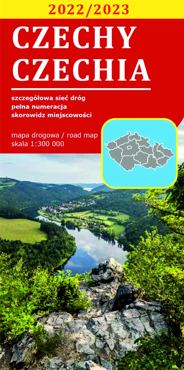 Mapa drogowa Czechy 1:440 000