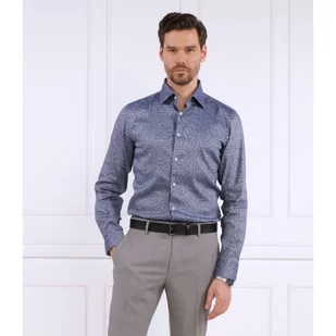 BOSS Lniana Koszula C-HAL-kent-C1-223 | Regular Fit - Koszule męskie - miniaturka - grafika 1
