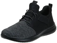 Trampki męskie - Skechers Męskie trampki Delson Camben, Czarna siatka W syntetyczna, 40 EU - miniaturka - grafika 1