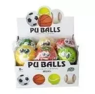 Miękka piłeczka - wesoła buzia mix - Askato - Piłki dla dzieci - miniaturka - grafika 1