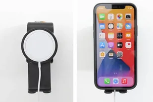 Brodit AB Uchwyt do oryginalnej ładowarki indukcyjnej MagSafe dla Apple iPhone 12 Pro z dolną podporą 216176 - Uchwyty samochodowe do telefonów - miniaturka - grafika 32