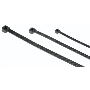 Opaski kablowe Hama Kabelbinder (dł. x szer.) 100, 150, 200 mm, mm, mm x 0,25 cm 150 szt. czarny - Kable - miniaturka - grafika 1