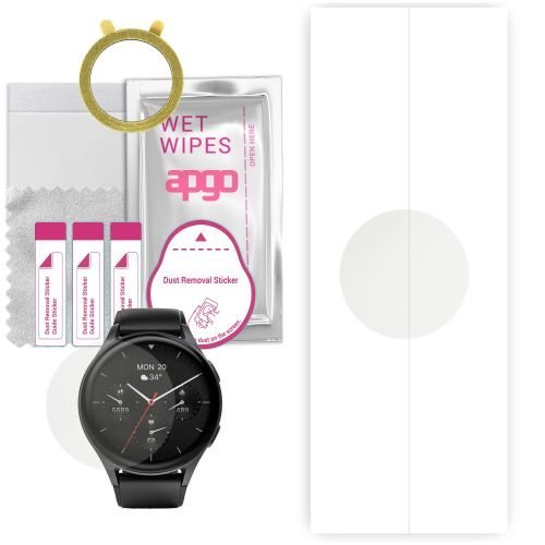 1x folia hydrożelowa MATOWA do Hama 8900 1.43 - apgo Smartwatch Hydrogel MATTE Protection Ochrona na ekran smartwatcha