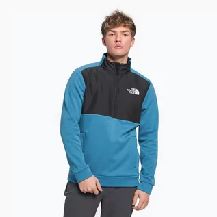 Odzież trekkingowa męska - The North Face Bluza polarowa męska The North Face Ma 1/4 niebieska NF0A5IES5V91 - grafika 1