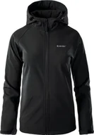 Kurtki i kamizelki sportowe damskie - Hi-Tec Softshell Lady Neti Czarna L - miniaturka - grafika 1