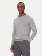 Swetry męskie - Tommy Hilfiger Sweter MW0MW14748 Szary Regular Fit - miniaturka - grafika 1