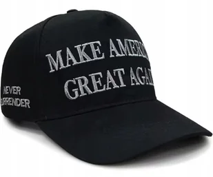 Czapka z daszkiem Make America Great Again Donald Trump czarna - Czapki i chusty sportowe męskie - miniaturka - grafika 1