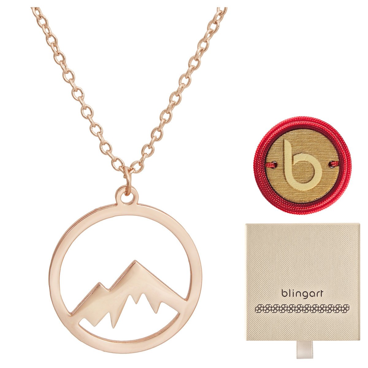 Celebrytka naszyjnik damski góry zawieszka różowe