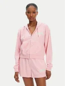 Bluzy damskie - Juicy Couture Bluza Nala JCWAS125321 Różowy Oversize - miniaturka - grafika 1