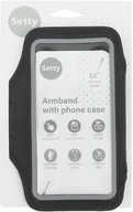 Etui i futerały do telefonów - DUŻA OPASKA ETUI NA RAMIĘ DO BIEGANIA NA TELEFON WODOODPORNA ODBLASKOWA - miniaturka - grafika 1