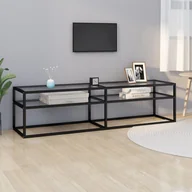 Szafki RTV - vidaXL Szafka pod TV, przezroczysta, 160x40x40,5 cm, hartowane szkło - miniaturka - grafika 1