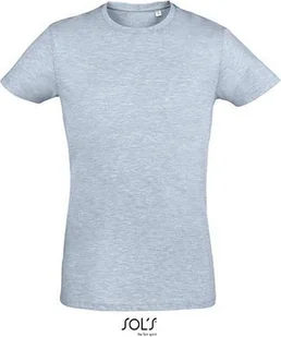 SOLS T-shirt męski Slim Fit 00553 Heather Sky XL - Koszulki męskie - miniaturka - grafika 1