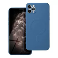 Etui i futerały do telefonów - OEM Futerał Silicone Mag Cover Do Iphone 12 Pro Max Niebieski - miniaturka - grafika 1