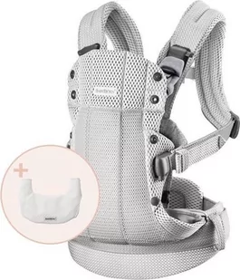 Babybjorn BABYBJORN - nosidełko Harmony 3D Mesh, Szary + śliniaczek do nosidełka Harmony - Nosidełka dla dzieci - miniaturka - grafika 1