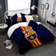 Pościel dla dzieci - Kerota Poszwa na kołdrę drużyny piłkarskiej FC Barcelona Poliestrowa pościel dziecięca Poszwa na kołdrę i poszewka na poduszkę 90 nici bawełniana )... - miniaturka - grafika 1