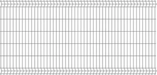 Panel ogrodzeniowy 3D antracyt, 123x250 cm, oczko 50x200 mm, drut 4 mm - Ogrodzenia - miniaturka - grafika 1