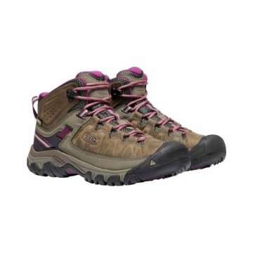 Keen Targhee III Mid WP Buty Kobiety, white/boysenberry US 6,5 EU 37 2020 Trapery turystyczne 1018178-6,5