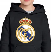 Bluzy dla dziewczynek - BLUZA DZIECIĘCA Z KAPTUREM REAL MADRYT PREZENT JAKOŚĆ PREMIUM 104 0227 - miniaturka - grafika 1