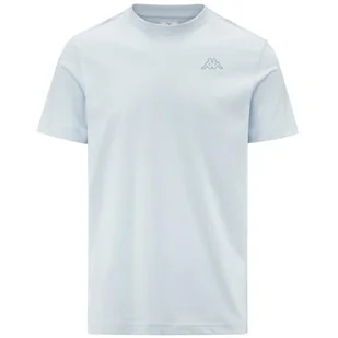 Kappa Cafers Slim Tee Wygodna i stylowa koszulka techniczna kolor niebieski ballad i niebieski Forget, rozmiar XL - Koszulki męskie - miniaturka - grafika 1