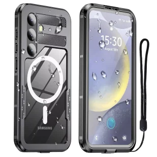 Etui Wodoodporne Alogy HydroArmor™ IP68 Case z przezroczystym tyłem Pancerna obudowa 360 do MagSafe do Samsung Galaxy S24 - Etui i futerały do telefonów - miniaturka - grafika 1