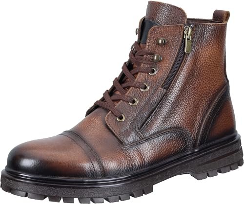 Manitu Męskie 660107-02 Półdługie kozaki, brązowe, 42 EU, brązowy, 42 EU