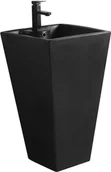 Umywalki - Mexen Pia umywalka wolnostojąca 47 x 47 cm, czarna mat - 26104770 - miniaturka - grafika 1
