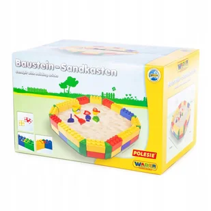 Piaskownica Klocki POLESIE XXL 120 x 120cm Plastikowa Składana Duża Zabawka - Place zabaw - miniaturka - grafika 1