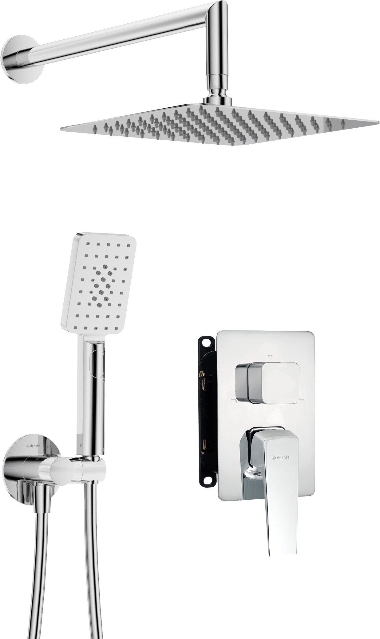 Zestaw prysznicowy podtynkowy z BOXem mieszaczowym