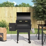 Grille - vidaXL Grill na pellet, czarny, 94 cm, żelazo - miniaturka - grafika 1