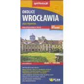 Atlasy i mapy - Plan Mapa - Okolice Wrocławia cz. północna 1:100 000 praca zbiorowa - miniaturka - grafika 1