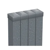 Akcesoria do ogrodzeń - Słupek ogrodzeniowy 4szt. 6x4x200 cm ocynk Polargos - miniaturka - grafika 1