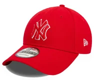Czapki damskie - Czapka z daszkiem NEW ERA NY Yankees Team Outline Red 9FORTY - miniaturka - grafika 1