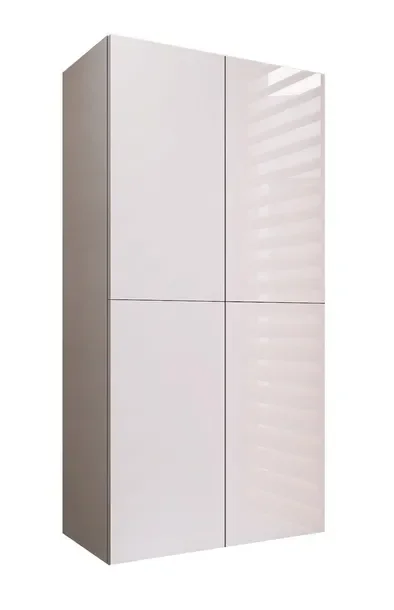 Szafka łazienkowa nad pralkę wisząca do łazienki biała POŁYSK 60x120x34 cm