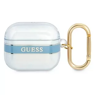 Guess GUA3HHTSB AirPods 3 cover niebieski/blue Strap Collection - Akcesoria do słuchawek - miniaturka - grafika 1