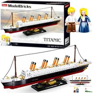 Klocki - Sluban KLOCKI STATEK TITANIC 481 ELEMENTÓW 2 LUDZIKI CZ21366 - miniaturka - grafika 1