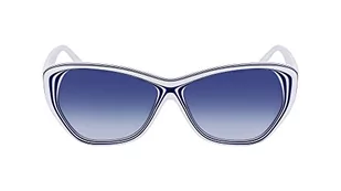KARL LAGERFELD Okulary przeciwsłoneczne damskie, Biały/Niebieski, rozmiar uniwersalny - Okulary przeciwsłoneczne - miniaturka - grafika 1