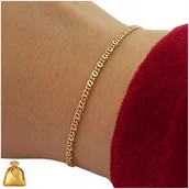 Bransoletki - BRANSOLETKA DAMSKA ZŁOTA ZE STALI CHIRURGICZNEJ 2MM PREZENT DLA NIEJ, CÓRKI - miniaturka - grafika 1