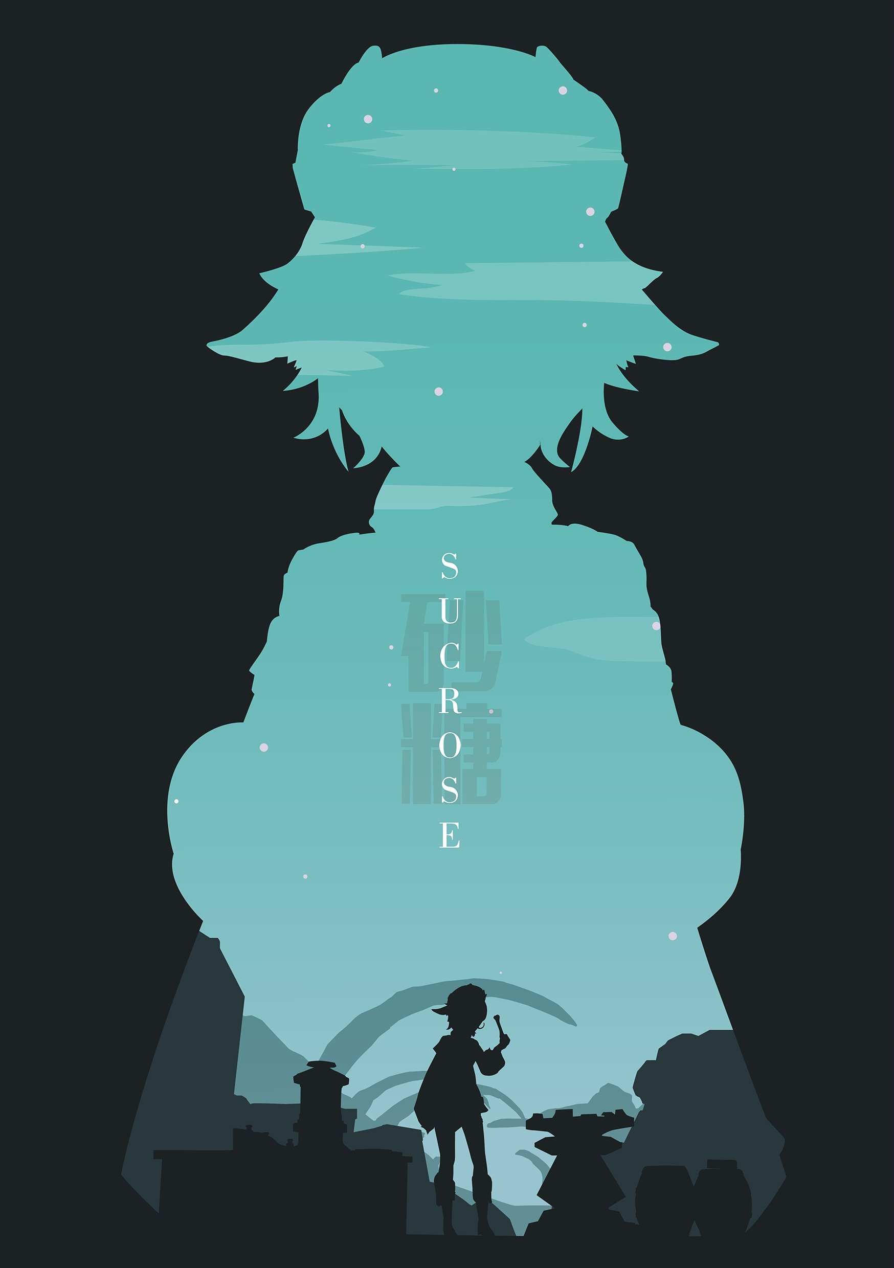 Plakat A1 Genshin Impact Sucrose