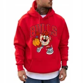 Bluzy męskie - Bluza Unisex BULLS Dla Fana Na Prezent Czerwony Rozmiar M - miniaturka - grafika 1