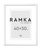 Ramki na zdjęcia - Ramka na zdjęcia 40x50 cm Biała - miniaturka - grafika 1