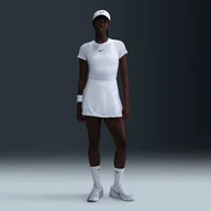 Spódnice - Damska prosta spódniczka tenisowa Dri-FIT Nike Victory - Biel - miniaturka - grafika 1