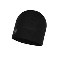 Czapki i chusty sportowe męskie - BUFF Czapka do biegania MIDWEIGHT MERINO BEANIE Solid Black - miniaturka - grafika 1