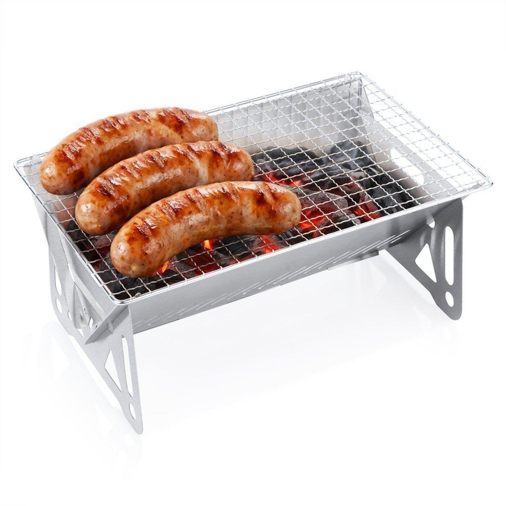 Vilde Grill węglowy stalowy składany 28x18x12 cm