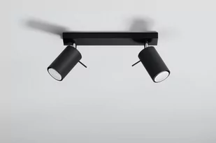 Sollux Lighting Plafon RING 2 czarny - Lampy sufitowe - miniaturka - grafika 1