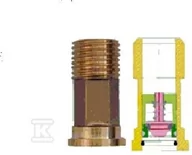 Akcesoria hydrauliczne - BMETERS Łącznik śrubunku 1/2" z wbudowanym zaworem zwrotnym, do montażu za wodomierzem - miniaturka - grafika 1